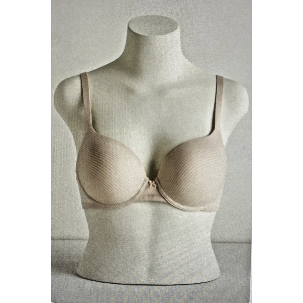 Vanity Fair Women Bra 40C Pink Striped Wireless Lightly Lined 72389 comfort soft